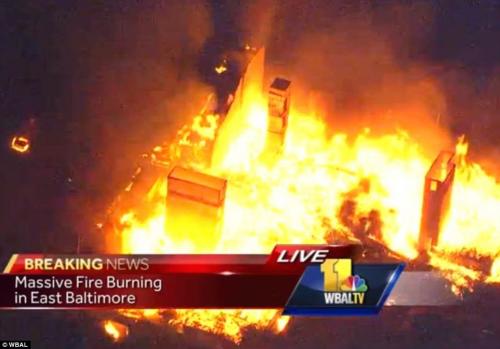 baltimore burning