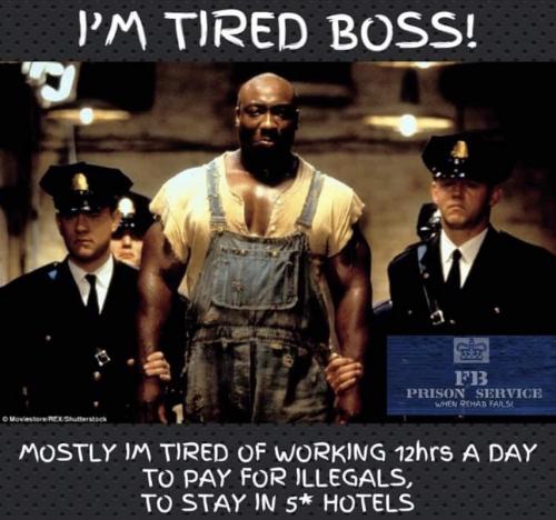 M I'm tired boss