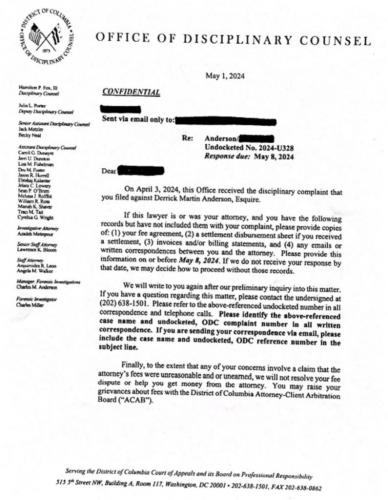 Office of Disciplinary Counsel