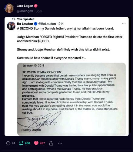 Stormy Daniels Denial