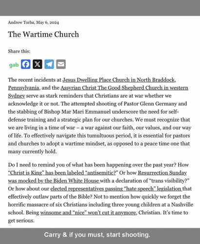 wartime church