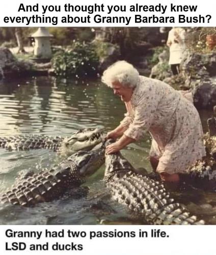 Granny Barbara Bush