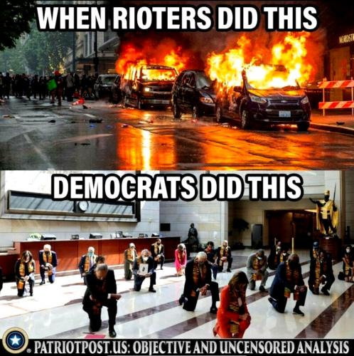 Democrates Reaction to Riots