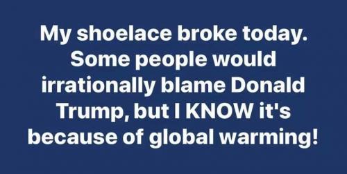 Global warming - Shoelace broke