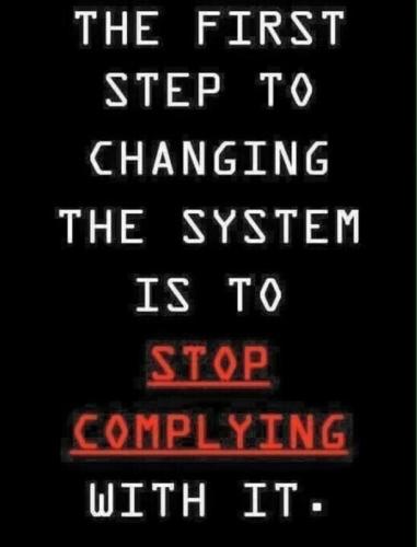 stop complying