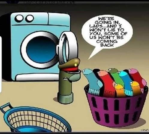 Socks, Laundry, Washing Machine, Dryer -- 'Some won't be coming back'