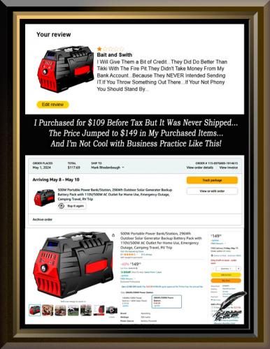 Apowking 500W Power Station ~Bait & Switch~ Amazon Ppurchase