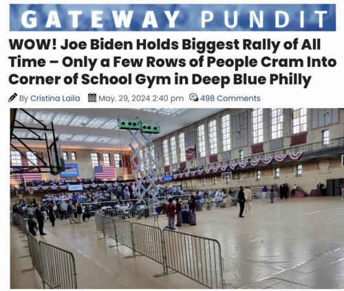 Biden no crowd