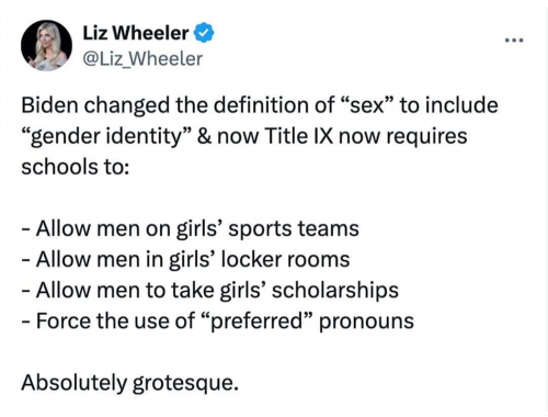 M Biden changed definition