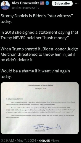 M Storm Daniels star witness