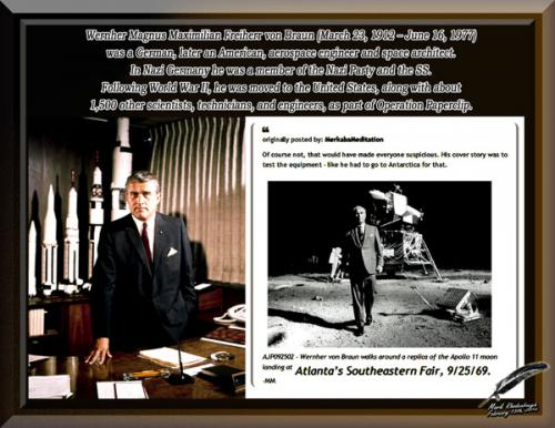 NASA's Head Nazi ~von Brun~