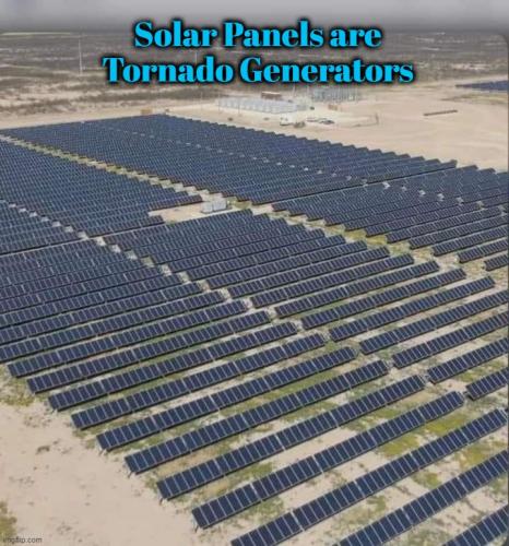 Solar Panel Tornado generators