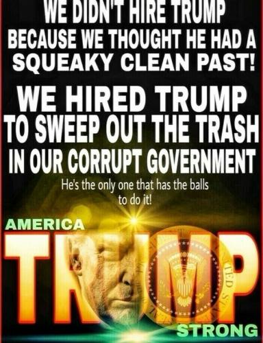 sweep out trash