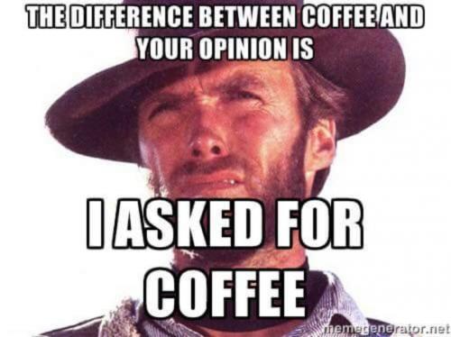 M coffee opinion