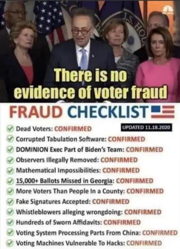 proof of voter fraud