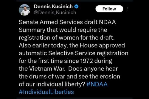 kuncinich women draft