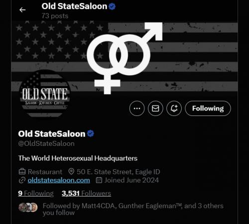 Old State Saloon twitter screenshot