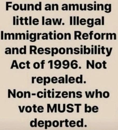 ILLEGAL VOTE DEPORT