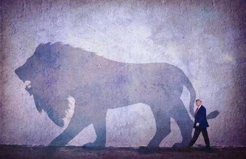 DONALD J TRUMP LION