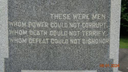Engraving on Monument