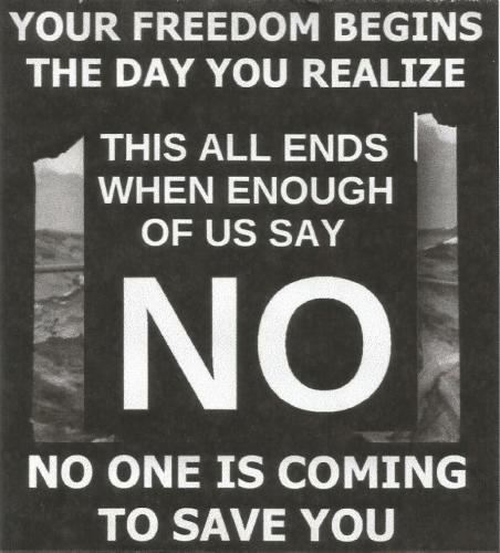 Freedom - Begins when you say NO