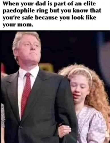 When your dad is part of an elite pedophile ring