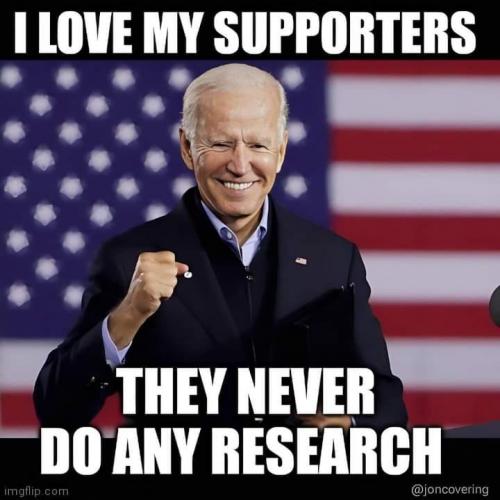 Suppoerting Biden no longer