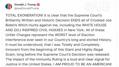 Trump Feels Exonerated