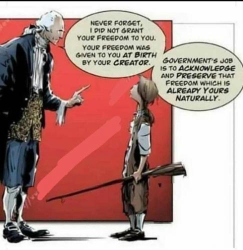 George Washingon, Freedom, Birthright, Creator, Government -- Instucts Kid
