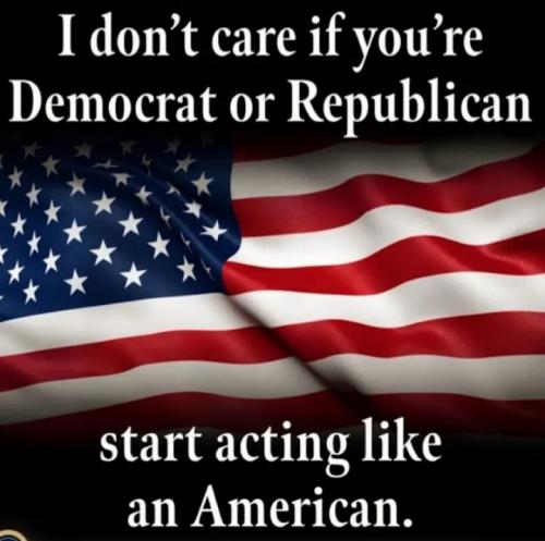 Act like an American