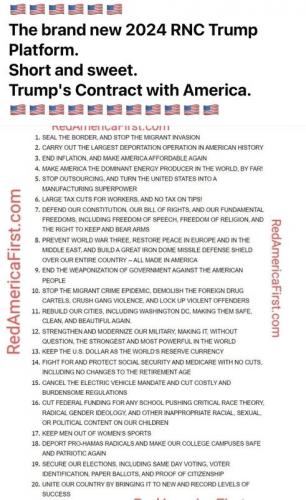 TRUMP 2024 AGENDA