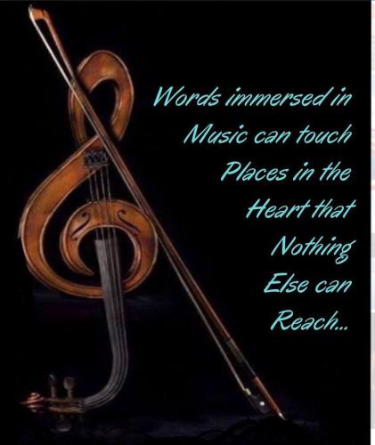 Words immersed in Music