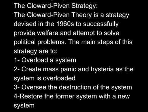 Cloward Piven build back better