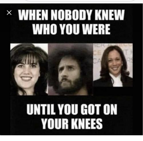 Kamala Harris, Monica Lewinsky,  -- Unknown Knees