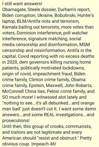 want answers