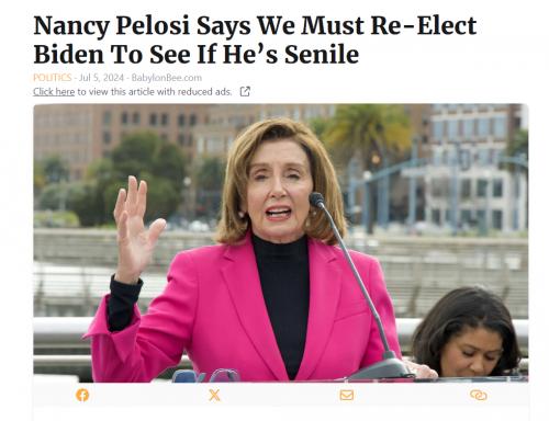 Nancy Pelosi's Liberal Logic
