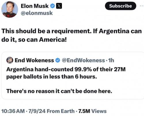 Musk hand count