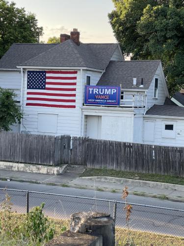 Richard Justman -- USA Flag, Trump Vance 2024 poster