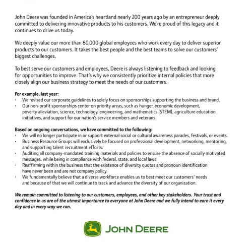 JOHN DEER
