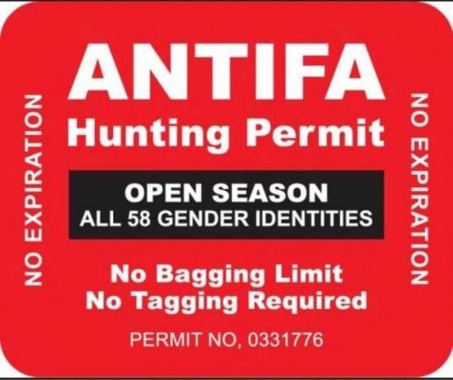 antifa hunting permit