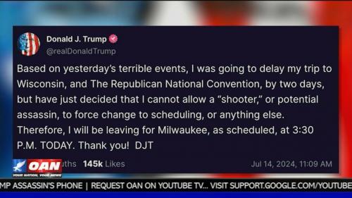 Trump Post Shooter Statement on AON
