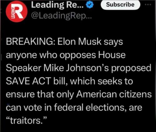 elon traitor