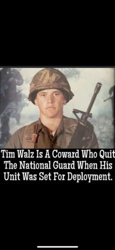 Tim Walz, AWOL -- Quit, Abandoned, Desertion, Deployment
