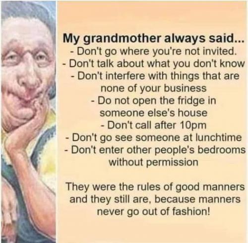 manners