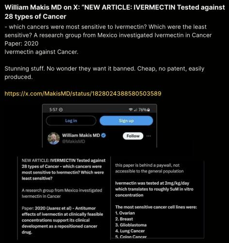 Iverm & cancer