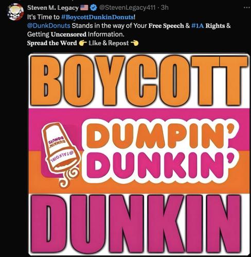 Dunkin boycott