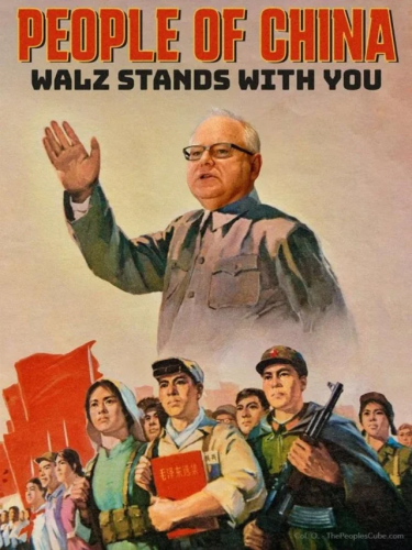 Tim Walz, CCP, China, Mao Zedong -- I Stand with You