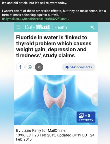 Fluoride long time