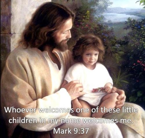 081224 - Mark 9-37 Christ with child