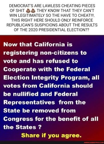 californicated voters